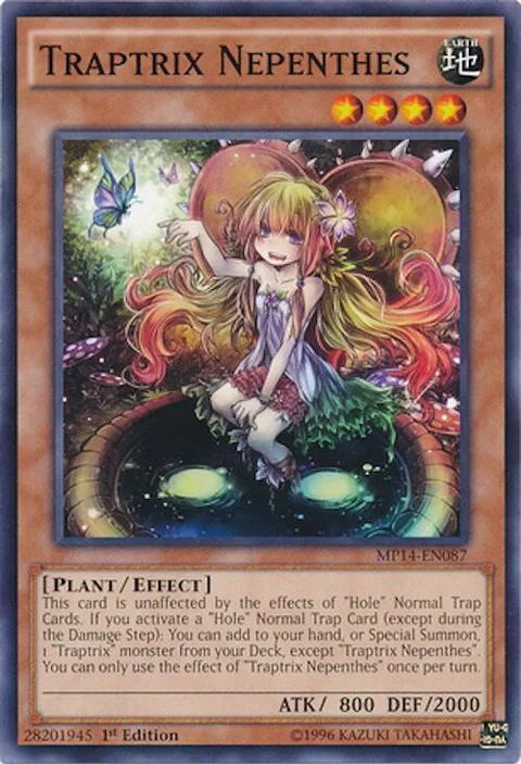 Traptrix Nepenthes MP14-EN087 Yu-Gi-Oh card from 2014 Mega-Tins Mega Pack