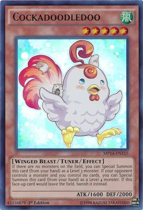 Cockadoodledoo MP14-EN115 Yu-Gi-Oh card from 2014 Mega-Tins Mega Pack