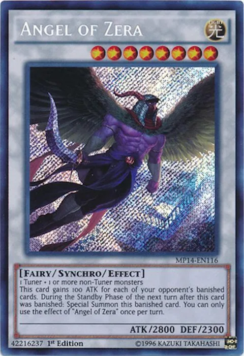 Angel of Zera MP14-EN116 Yu-Gi-Oh card from 2014 Mega-Tins Mega Pack