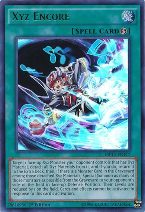 Xyz Encore MP14-EN117 Yu-Gi-Oh card from 2014 Mega-Tins Mega Pack