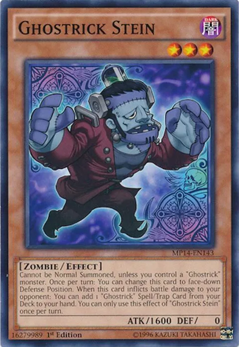 Ghostrick Stein MP14-EN143 Yu-Gi-Oh card from 2014 Mega-Tins Mega Pack