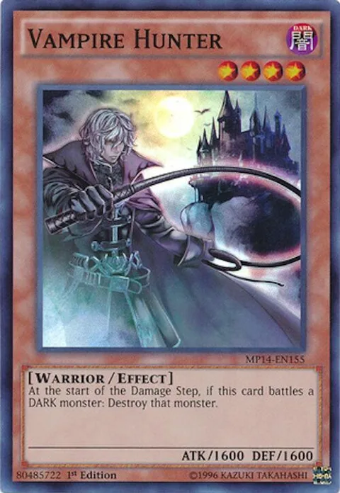 Vampire Hunter MP14-EN155 Yu-Gi-Oh card from 2014 Mega-Tins Mega Pack