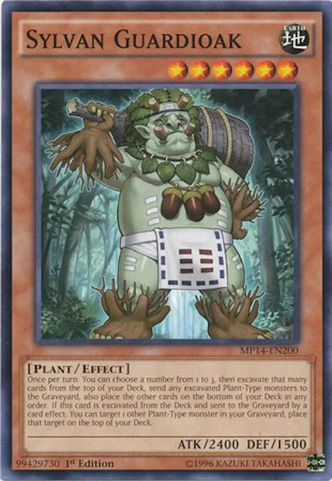 Sylvan Guardioak MP14-EN200 Yu-Gi-Oh card from 2014 Mega-Tins Mega Pack
