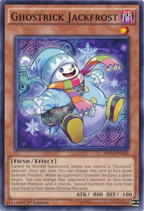 Ghostrick Jackfrost MP14-EN202 Yu-Gi-Oh card from 2014 Mega-Tins Mega Pack