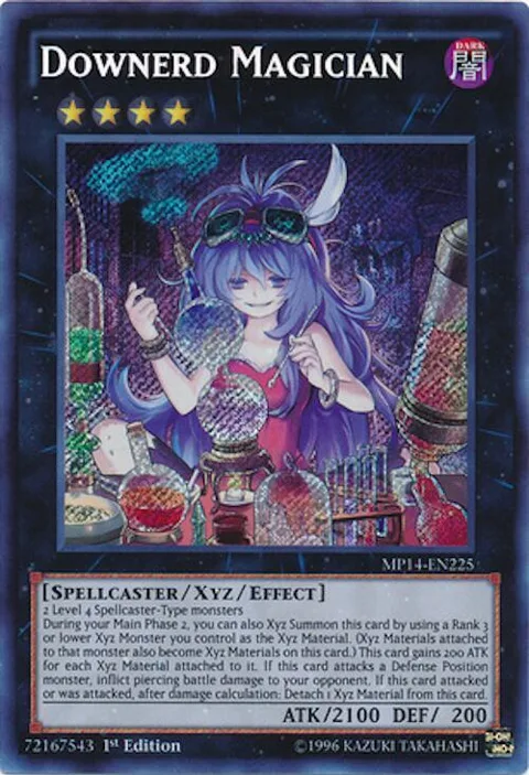 Downerd Magician MP14-EN225 Yu-Gi-Oh card from 2014 Mega-Tins Mega Pack