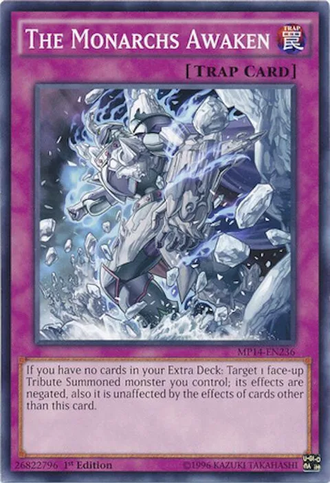 The Monarchs Awaken MP14-EN236 Yu-Gi-Oh card from 2014 Mega-Tins Mega Pack