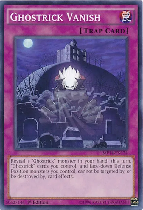 Ghostrick Vanish MP14-EN174 Yu-Gi-Oh card from 2014 Mega-Tins Mega Pack