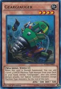 Geargiauger SDGR-EN003 Yu-Gi-Oh card from Structure Deck: Geargia Rampage