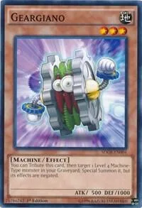 Geargiano SDGR-EN004 Yu-Gi-Oh card from Structure Deck: Geargia Rampage