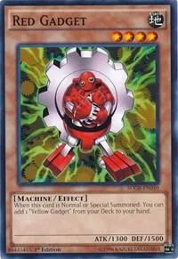 Red Gadget SDGR-EN010 Yu-Gi-Oh card from Structure Deck: Geargia Rampage