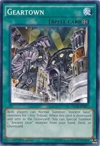 Geartown SDGR-EN021 Yu-Gi-Oh card from Structure Deck: Geargia Rampage