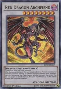 Red Dragon Archfiend LC5D-EN069 LC05 1st Edition Ultra Rare Yu-Gi-Oh card from Legendary Collection 5D's