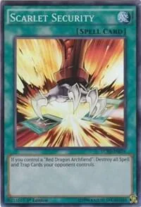 Scarlet Security LC5D-EN076 Yu-Gi-Oh card from Legendary Collection 5D's