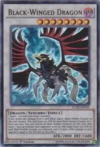 Black-Winged Dragon Ultra Rare LC5D-EN135 Yu-Gi-Oh card from Legendary Collection 5D's