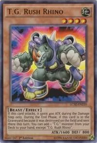 T.G. Rush Rhino LC5D-EN210 Yu-Gi-Oh card from Legendary Collection 5D's