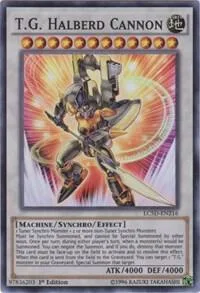 T.G. Halberd Cannon LC5D-EN216 Yu-Gi-Oh card from Legendary Collection 5D's