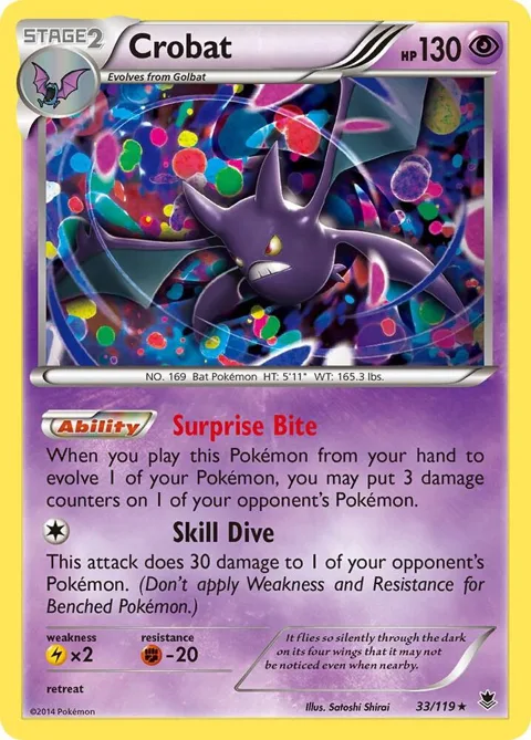 Crobat #33/119 Pokémon card from XY - Phantom Forces