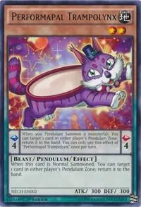 Performapal Trampolynx NECH-EN002 1st Edition Yu-Gi-Oh card from The New Challengers