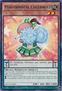Performapal Cheermole NECH-EN001 Unlimited Yu-Gi-Oh card from The New Challengers