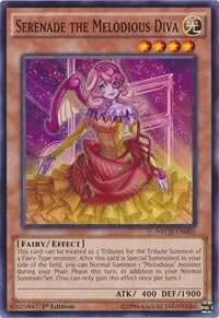 Serenade the Melodious Diva NECH-EN005 1st Edition Yu-Gi-Oh card from The New Challengers
