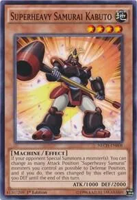Superheavy Samurai Kabuto NECH-EN008 1st Edition Yu-Gi-Oh card from The New Challengers