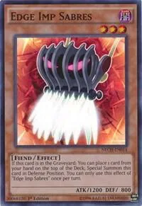 Edge Imp Sabres NECH-EN014 Unlimited Yu-Gi-Oh card from The New Challengers