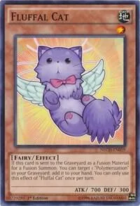 Fluffal Cat NECH-EN019 1st Edition Yu-Gi-Oh card from The New Challengers