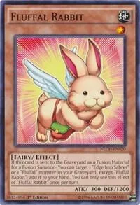 Fluffal Rabbit NECH-EN020 1st Edition Yu-Gi-Oh card from The New Challengers