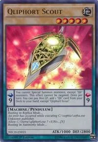 Qliphort Scout NECH-EN021 Unlimited Yu-Gi-Oh card from The New Challengers