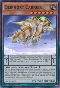 Qliphort Carrier NECH-EN022 1st Edition Yu-Gi-Oh card from The New Challengers