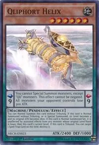 Qliphort Helix NECH-EN023 1st Edition Yu-Gi-Oh card from The New Challengers