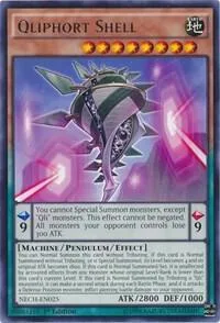 Qliphort Shell NECH-EN025 1st Edition Yu-Gi-Oh card from The New Challengers