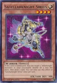 Satellarknight Sirius NECH-EN027 Unlimited Yu-Gi-Oh card from The New Challengers