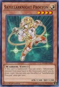 Satellarknight Procyon NECH-EN028 Unlimited Yu-Gi-Oh card from The New Challengers