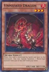 Unmasked Dragon NECH-EN035 Unlimited Yu-Gi-Oh card from The New Challengers