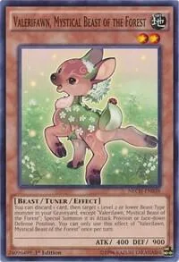 Valerifawn, Mystical Beast of the Forest NECH-EN038 1st Edition Yu-Gi-Oh card from The New Challengers