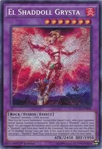 El Shaddoll Grysta NECH-EN048 Unlimited Yu-Gi-Oh card from The New Challengers
