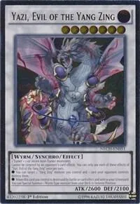 Yazi, Evil of the Yang Zing Ultimate Rare NECH-EN051 Unlimited Yu-Gi-Oh card from The New Challengers