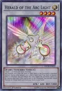Herald of the Arc Light NECH-EN052 Unlimited Yu-Gi-Oh card from The New Challengers