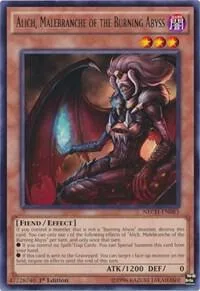 Alich, Malebranche of the Burning Abyss NECH-EN083 1st Edition Yu-Gi-Oh card from The New Challengers