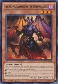 Calcab, Malebranche of the Burning Abyss NECH-EN084 Unlimited Yu-Gi-Oh card from The New Challengers