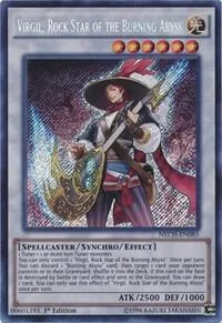 Virgil, Rock Star of the Burning Abyss NECH-EN085 Unlimited Yu-Gi-Oh card from The New Challengers
