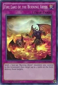 Fire Lake of the Burning Abyss NECH-EN086 Unlimited Yu-Gi-Oh card from The New Challengers