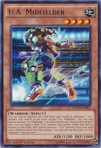 U.A. Midfielder NECH-EN087 Unlimited Yu-Gi-Oh card from The New Challengers