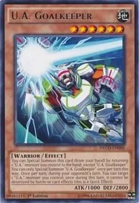 U.A. Goalkeeper NECH-EN088 1st Edition Yu-Gi-Oh card from The New Challengers