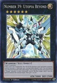 Number 39: Utopia Beyond NECH-EN095 Unlimited Yu-Gi-Oh card from The New Challengers