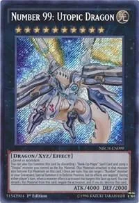 Number 99: Utopic Dragon NECH-EN099 Unlimited Yu-Gi-Oh card from The New Challengers