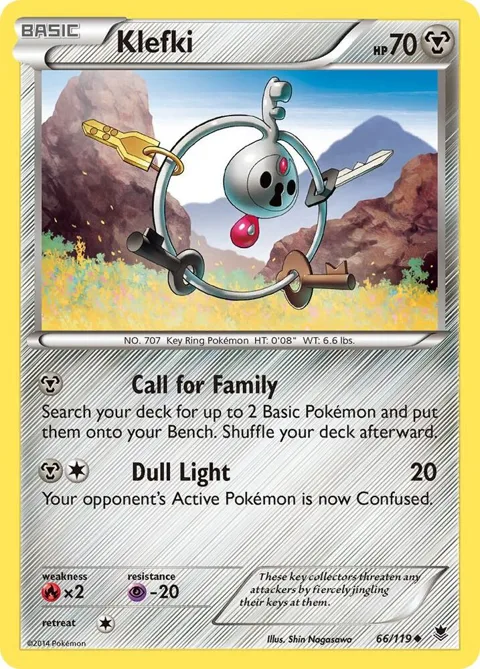 Klefki #66/119 Pokémon card from XY - Phantom Forces