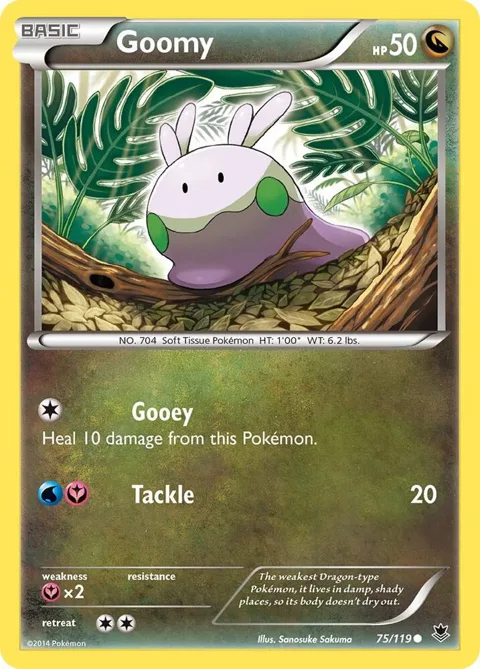Goomy #75/119 Pokémon card from XY - Phantom Forces