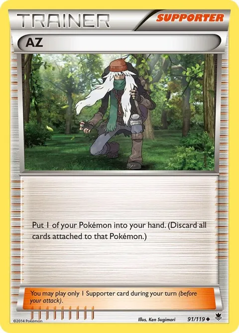 AZ #91/119 Pokémon card from XY - Phantom Forces